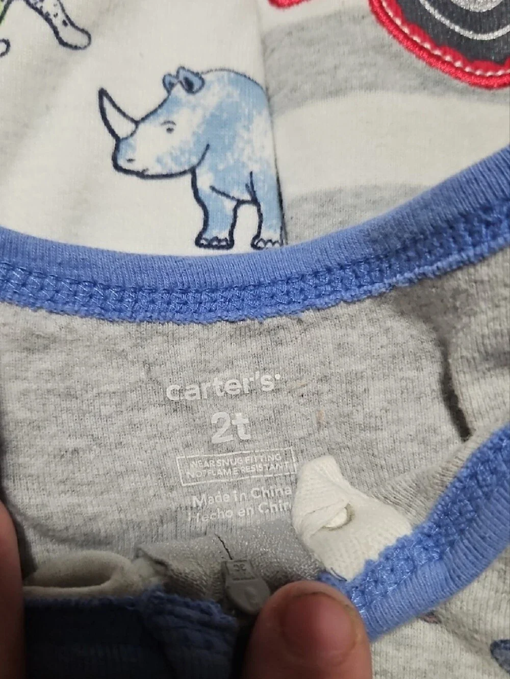 Kids One Piece Zip Up Pajamas